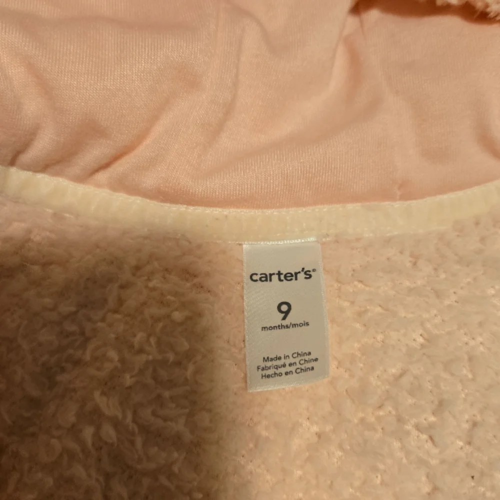 Carter's Peach Fleece Kids Footie
